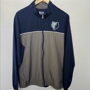 NBA Memphis Grizzlies Coach Jacket Windbreaker L Large